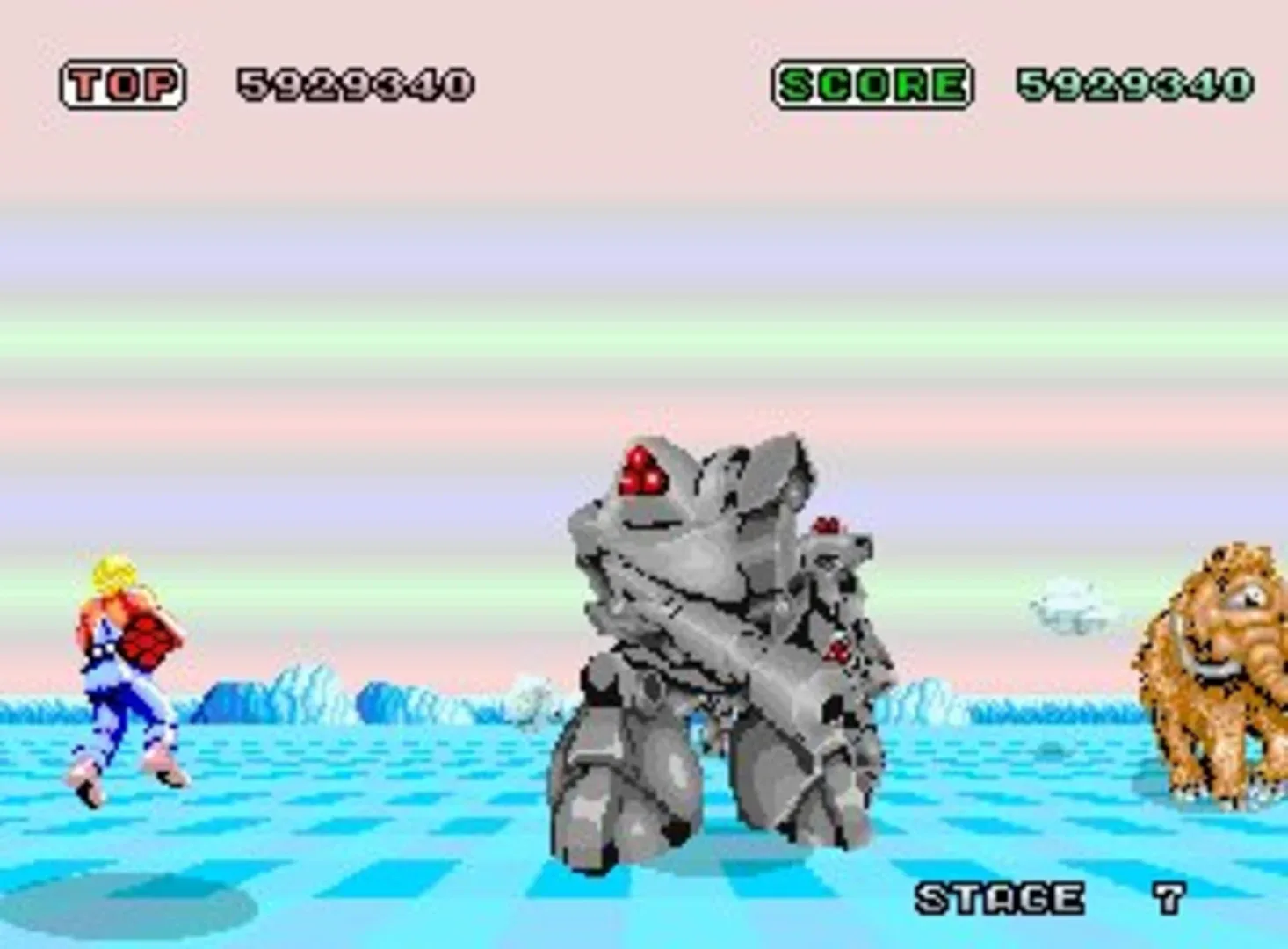 Captura de pantalla - Space Harrier
