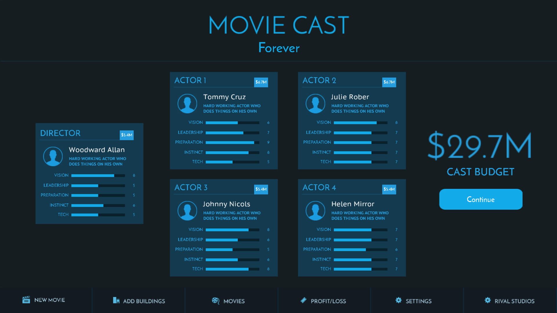 Movie Studio Tycoon - Screenshot