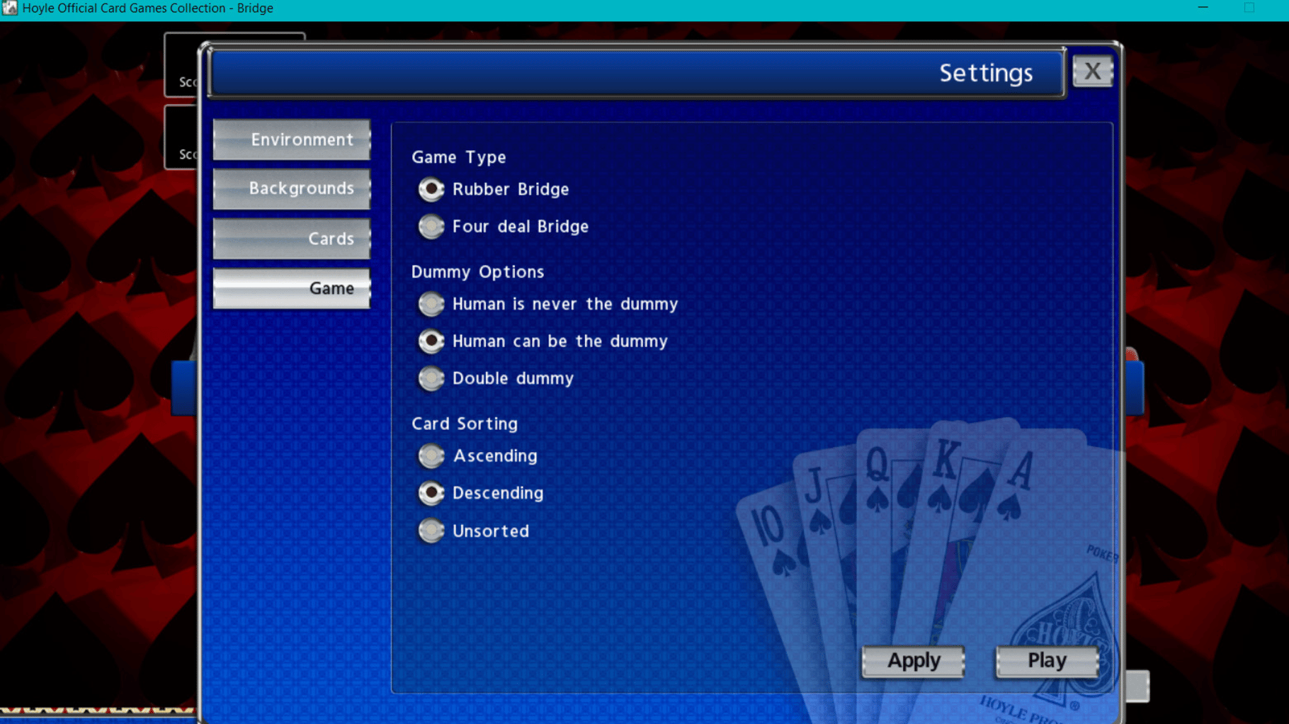 Hoyle Official Card Games Collection screenshot