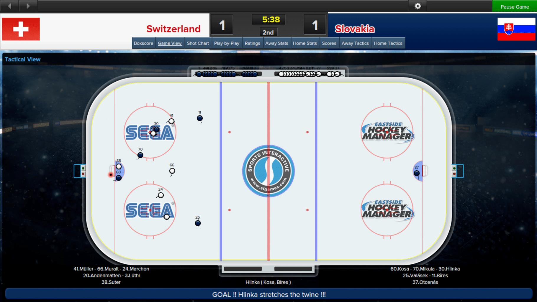 Eastside Hockey Manager screenshot