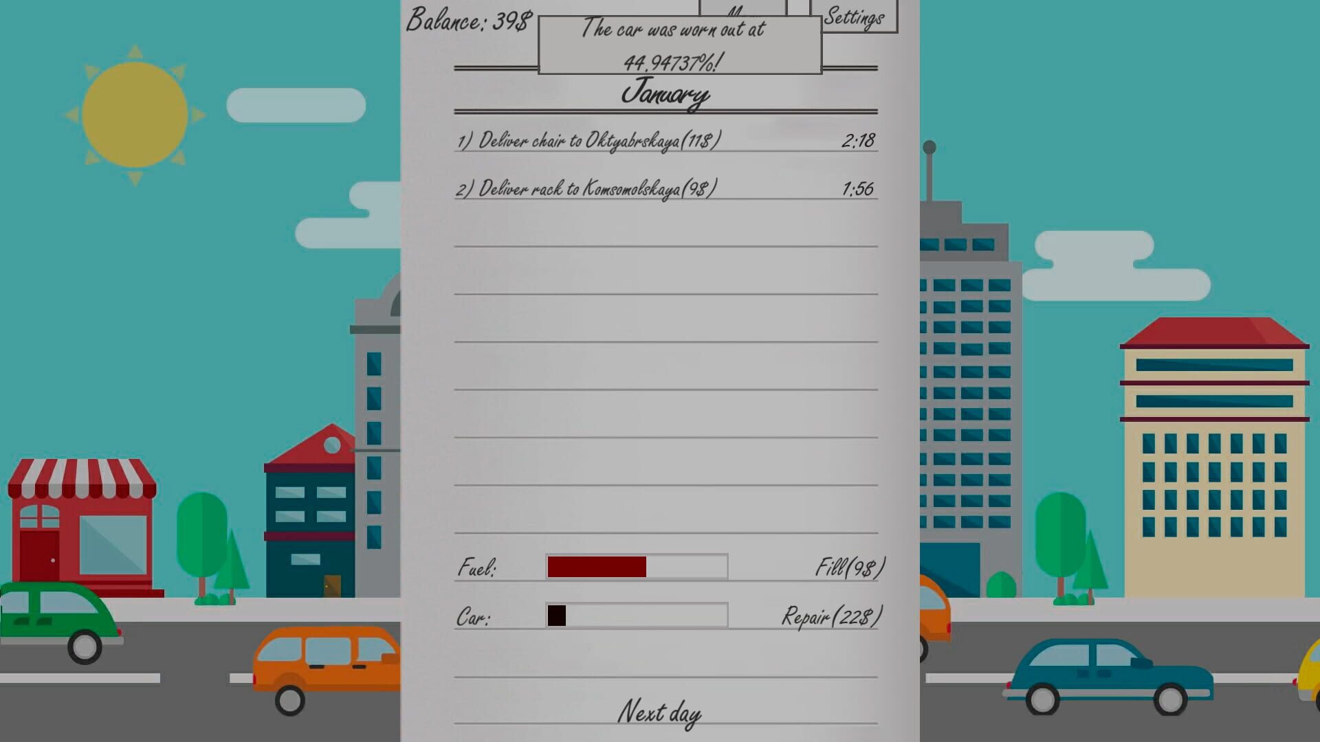 Delivery man simulator - Screenshot