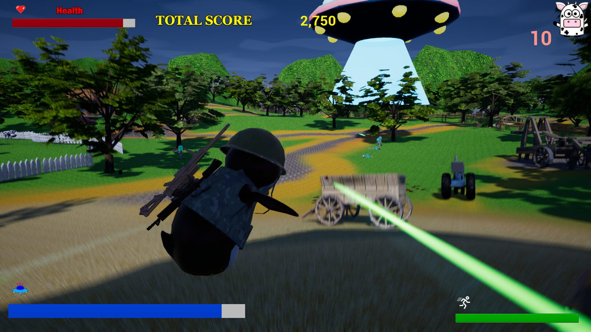 Lucky VS Aliens - Screenshot