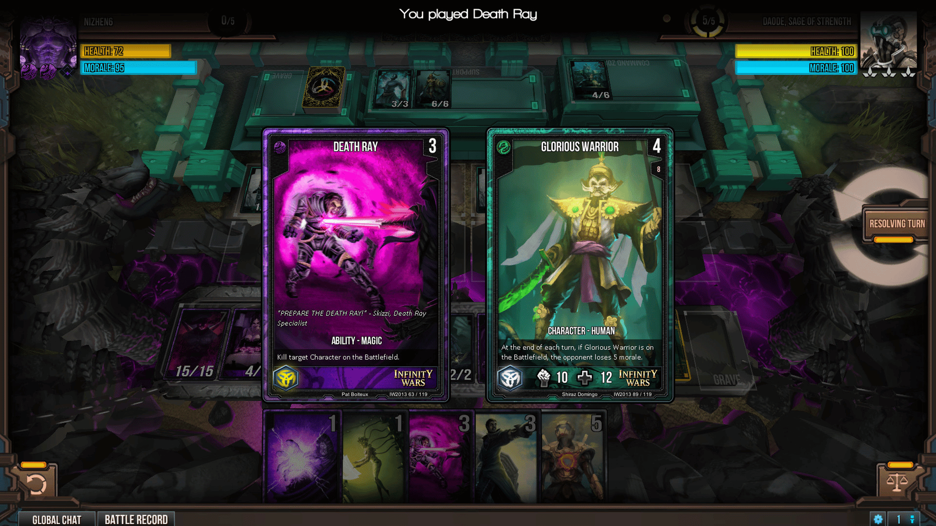 Infinity Wars: Animated Trading Card Game screenshot