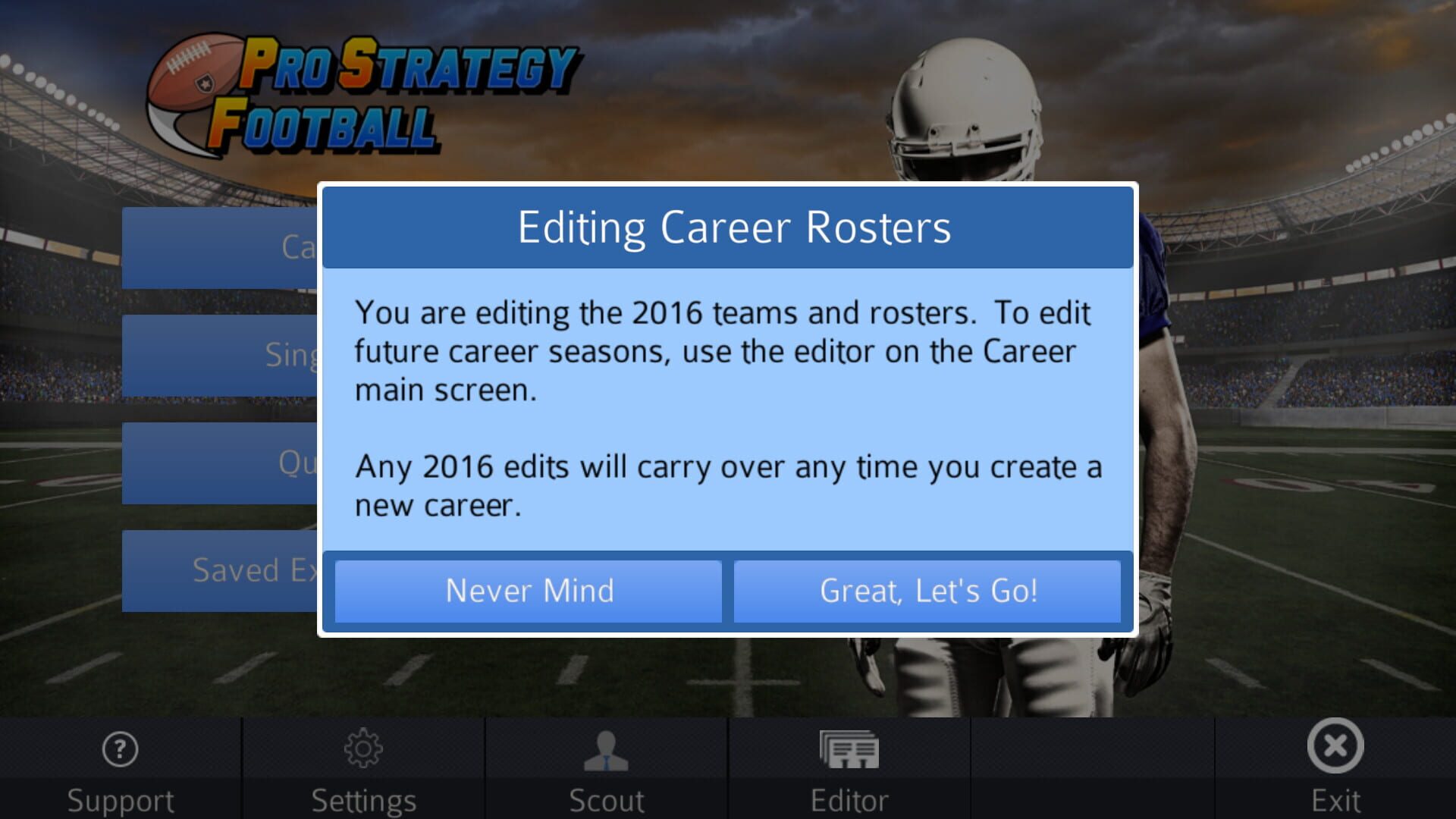 Pro Strategy Football 2016 - Screenshot