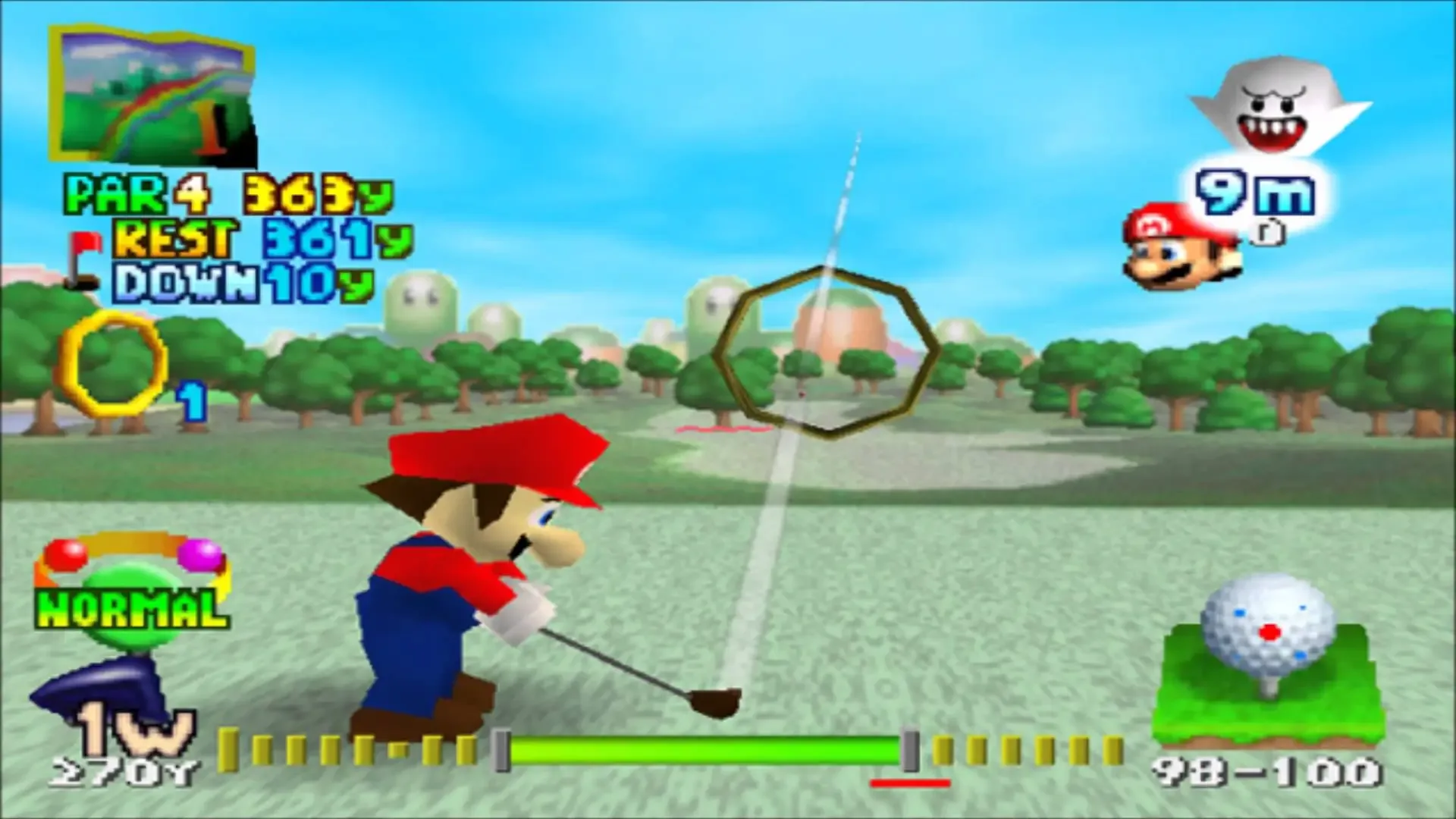 Captura de pantalla - Mario Golf