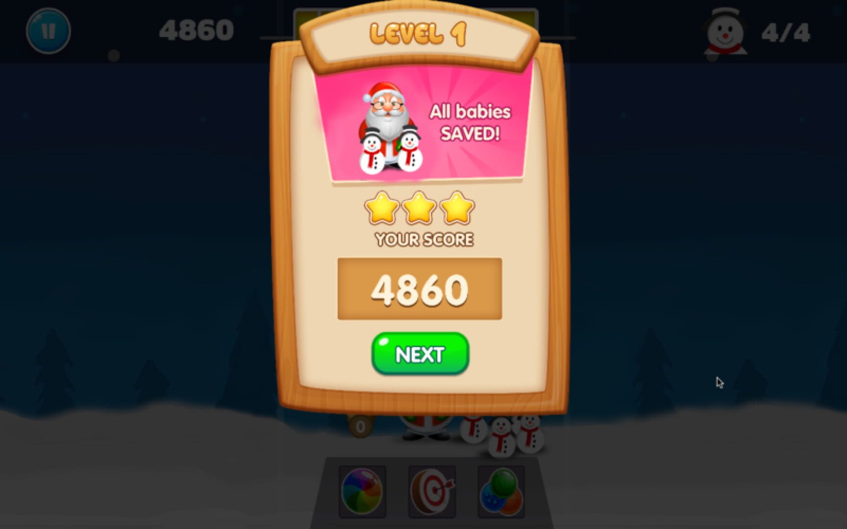 Christmas Bubble Shooter - Screenshot