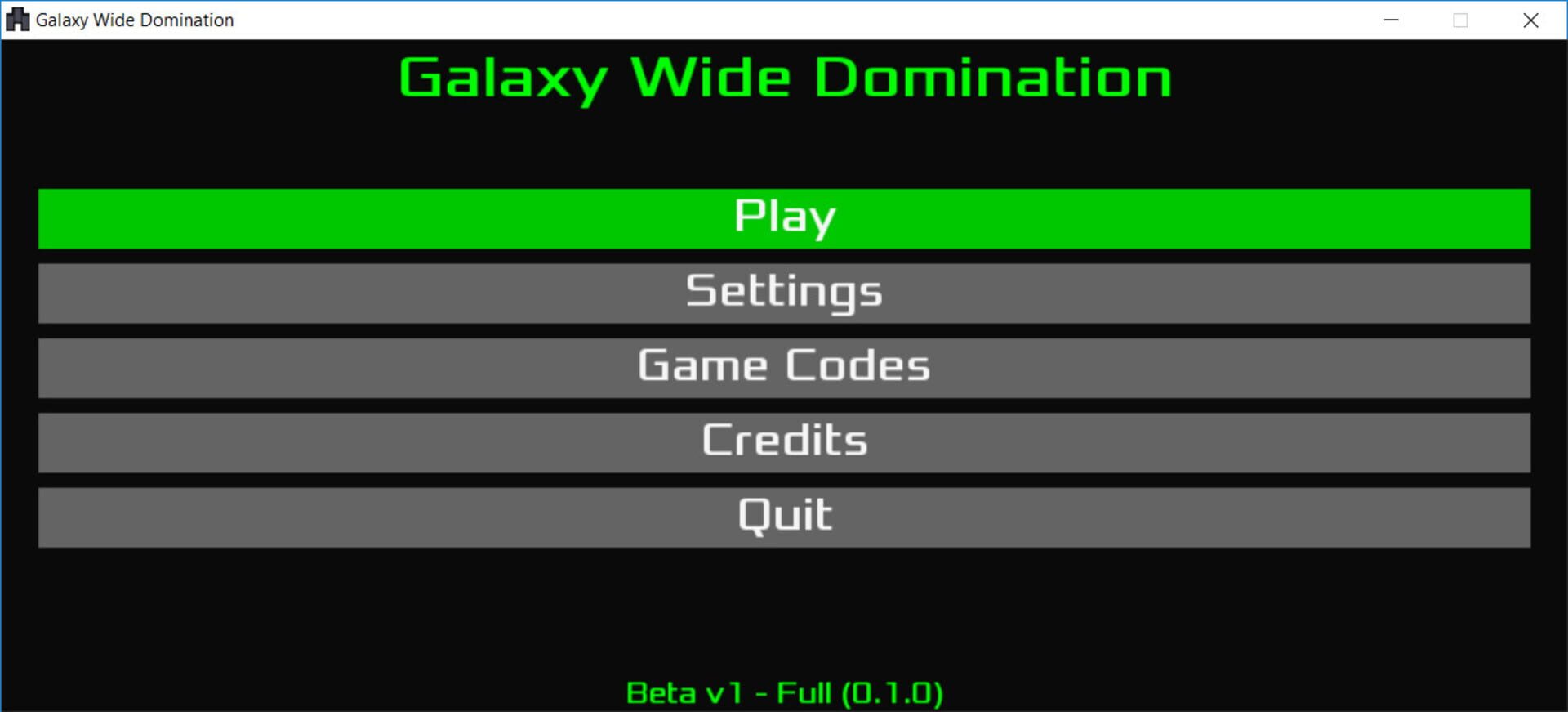 Galaxy Wide Domination - Screenshot
