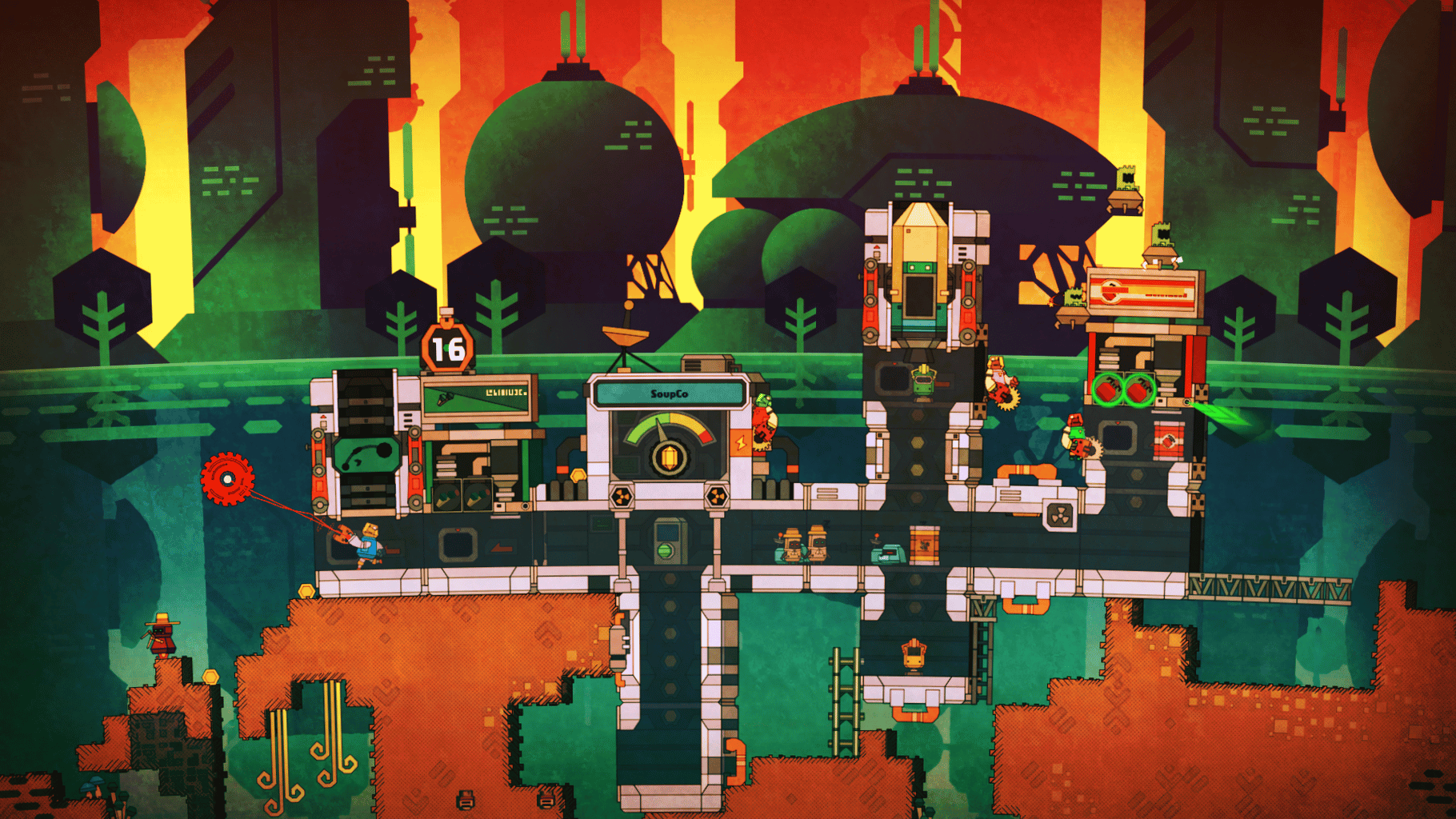 PixelJunk Nom Nom Galaxy screenshot