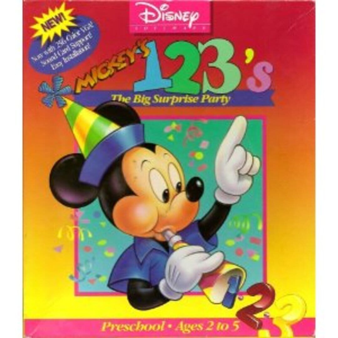 Mickey's 123's: The Big Surprise Party cover art