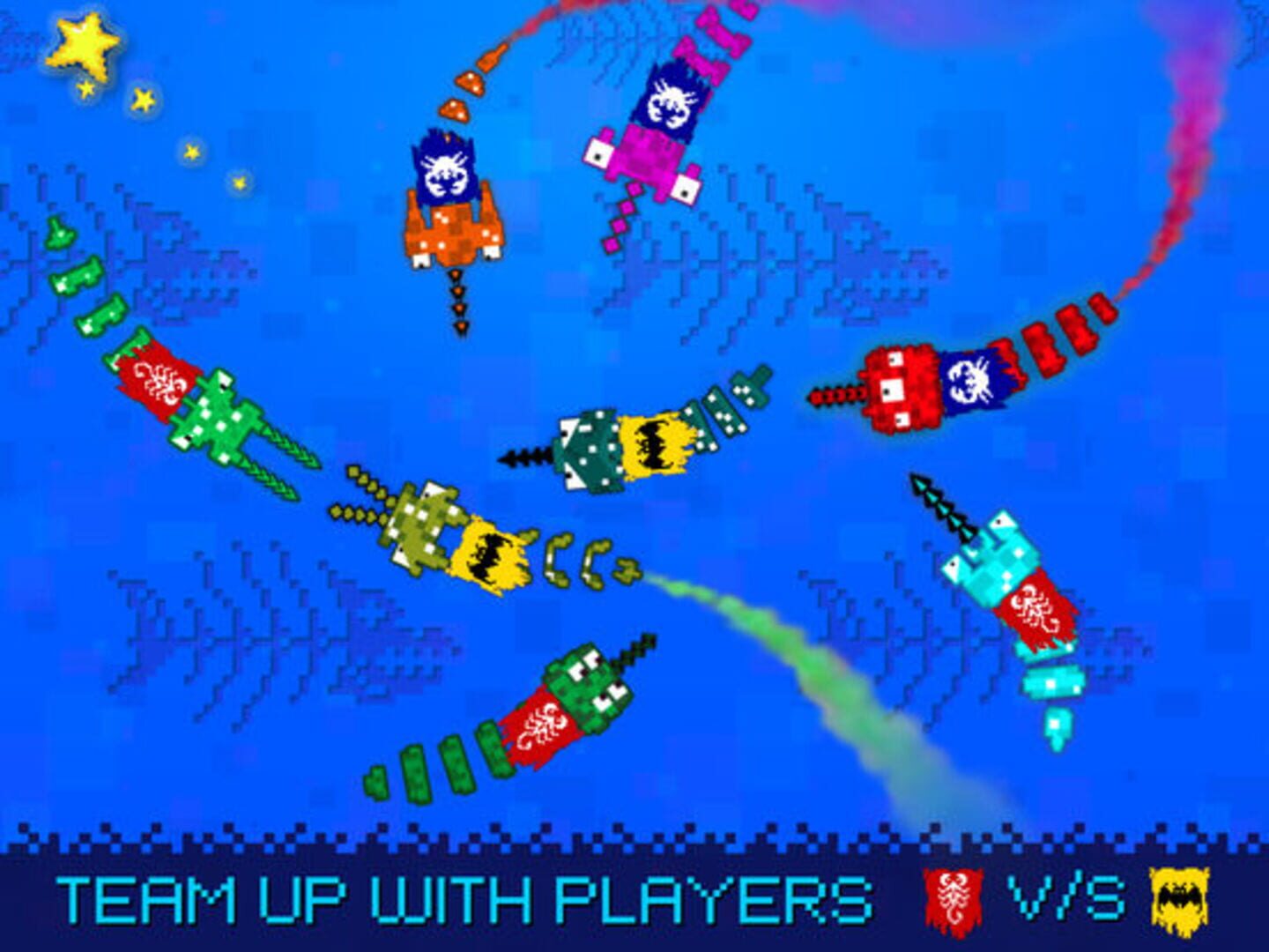 Pixel Sword Fish io - Screenshot