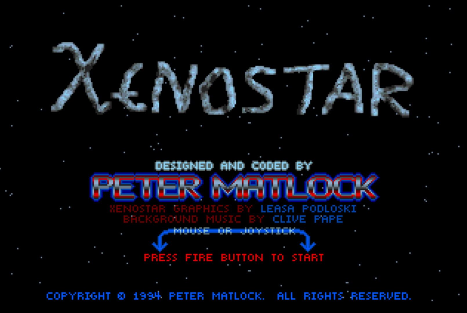 Jeu : Xenostar