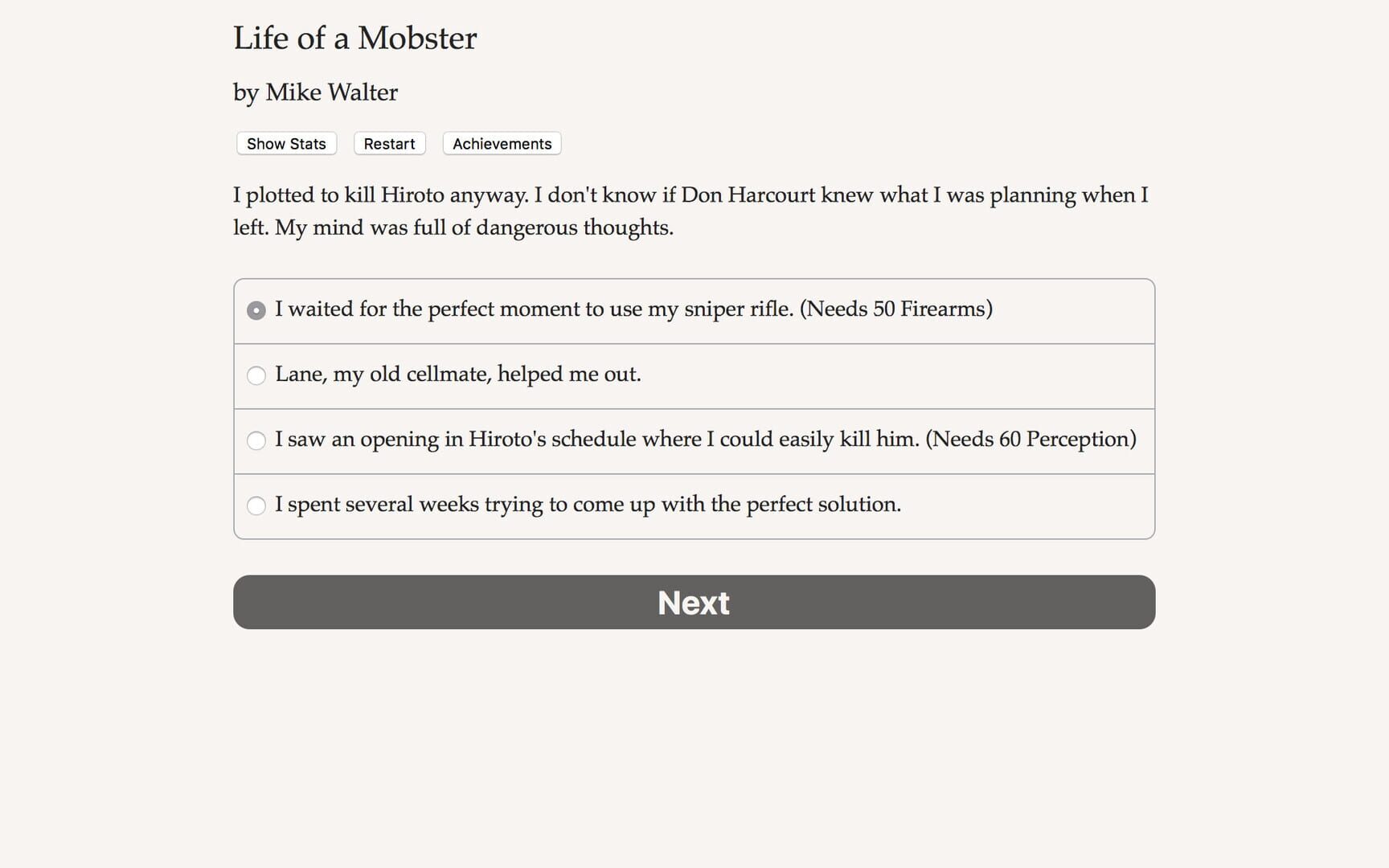 Life of a Mobster - Screenshot