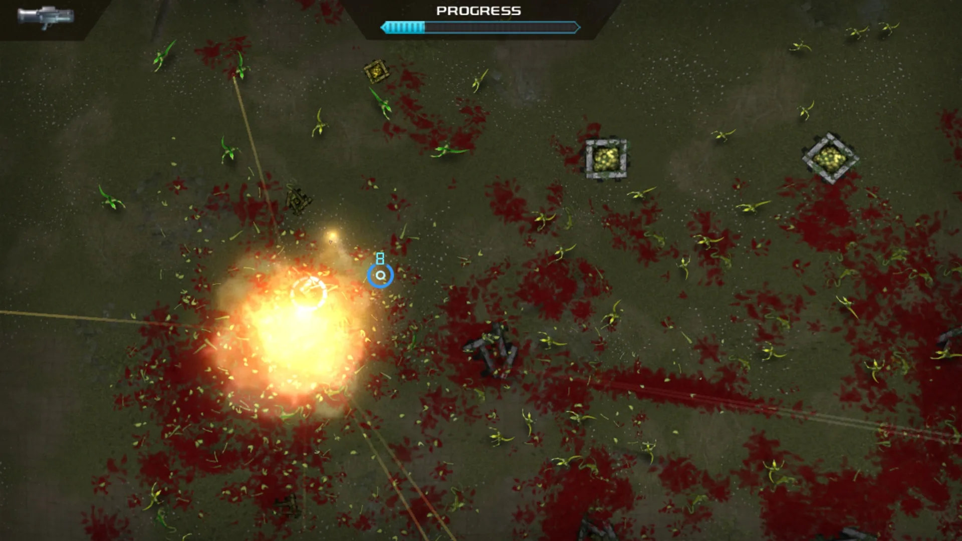 Captura de pantalla - Crimsonland