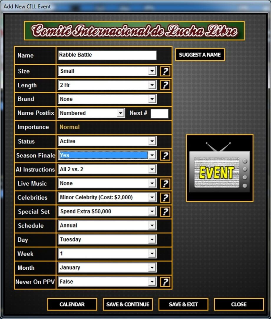 Captura de pantalla - Total Extreme Wrestling 2013