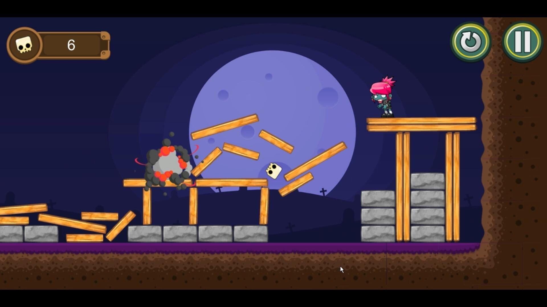 SlingSkull Zombies - Screenshot