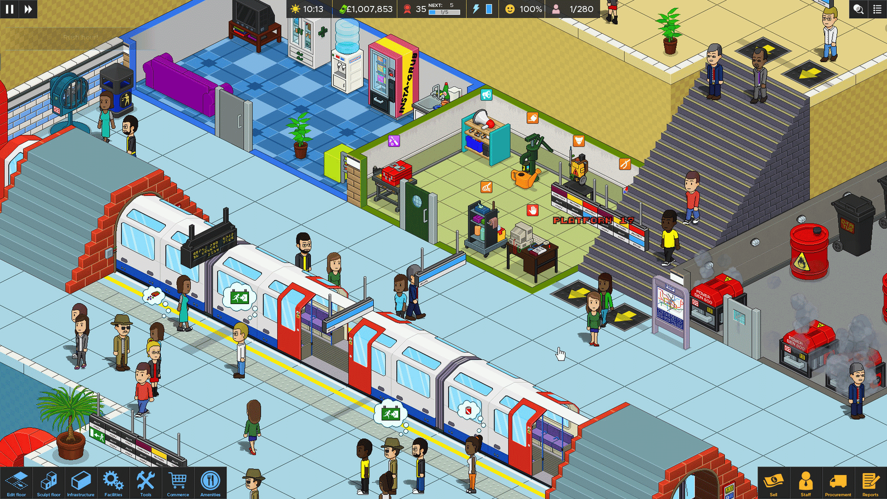 Overcrowd: A Commute 'Em Up screenshot