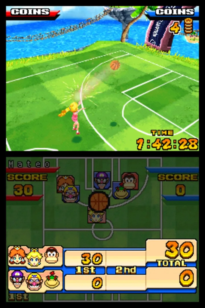 Captura de pantalla - Mario Hoops 3-on-3