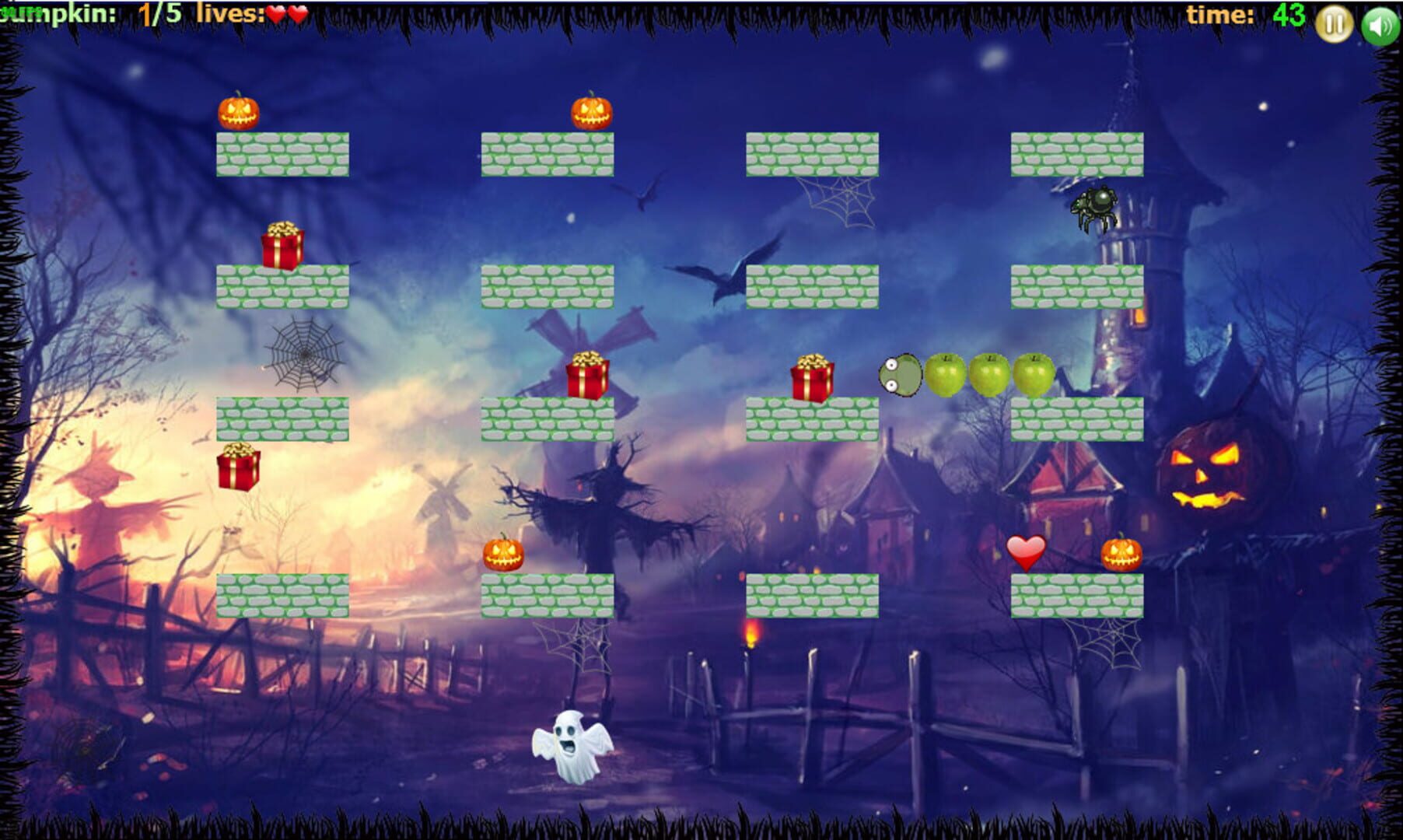 AppleSnake: Halloween Adventures - Screenshot