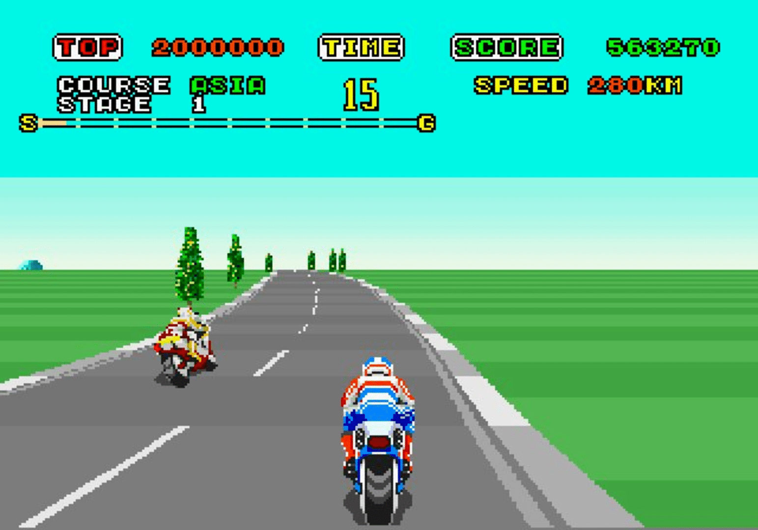 Super Hang-On screenshot