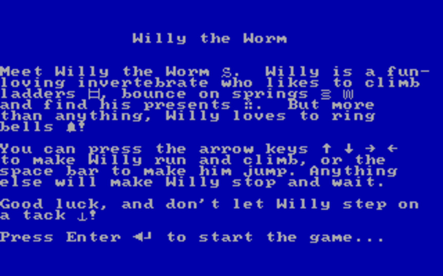 Willy the Worm Cover