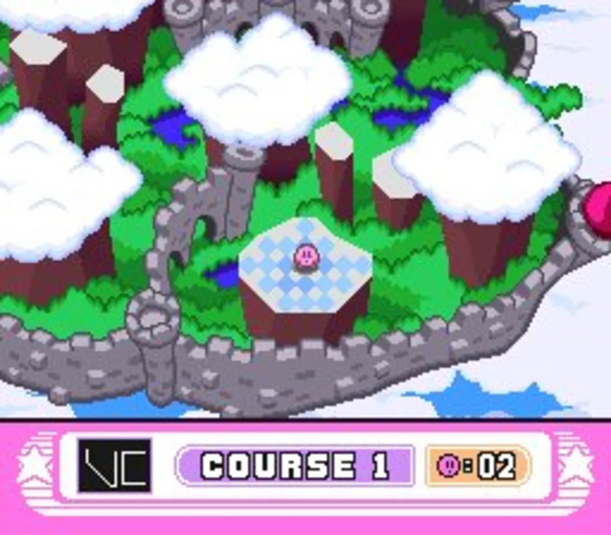 Captura de pantalla - Kirby's Dream Course