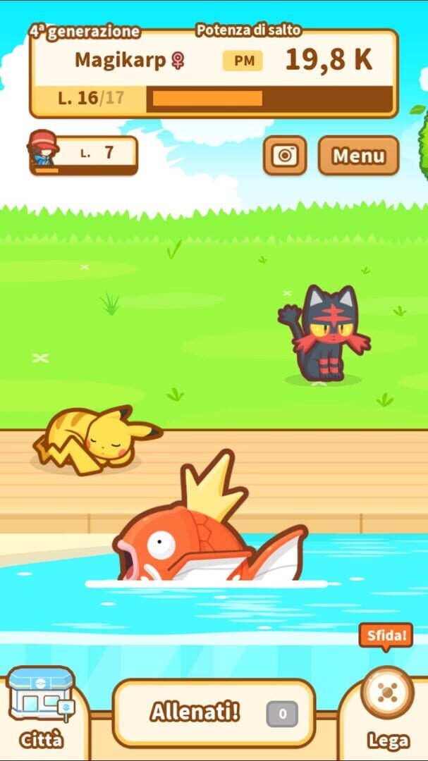 Captura de pantalla - Pokémon: Magikarp Jump