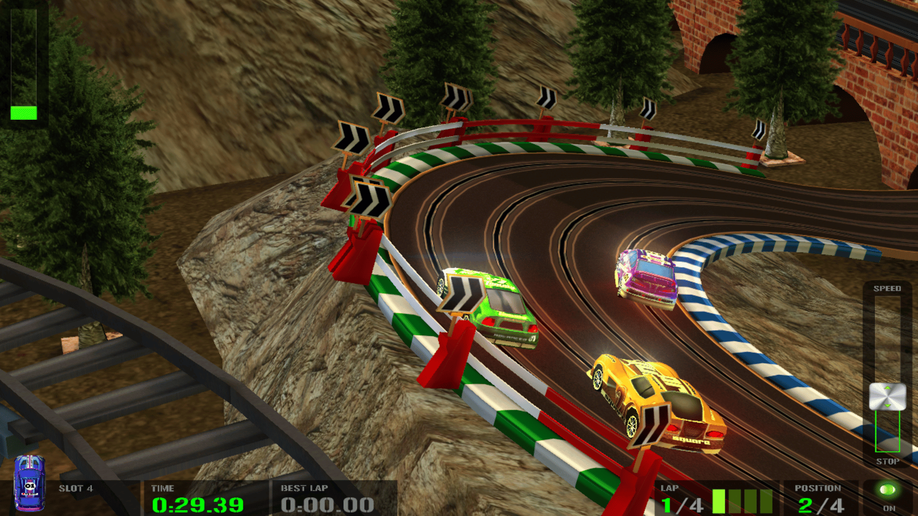 HTR+ Slot Car Simulation screenshot