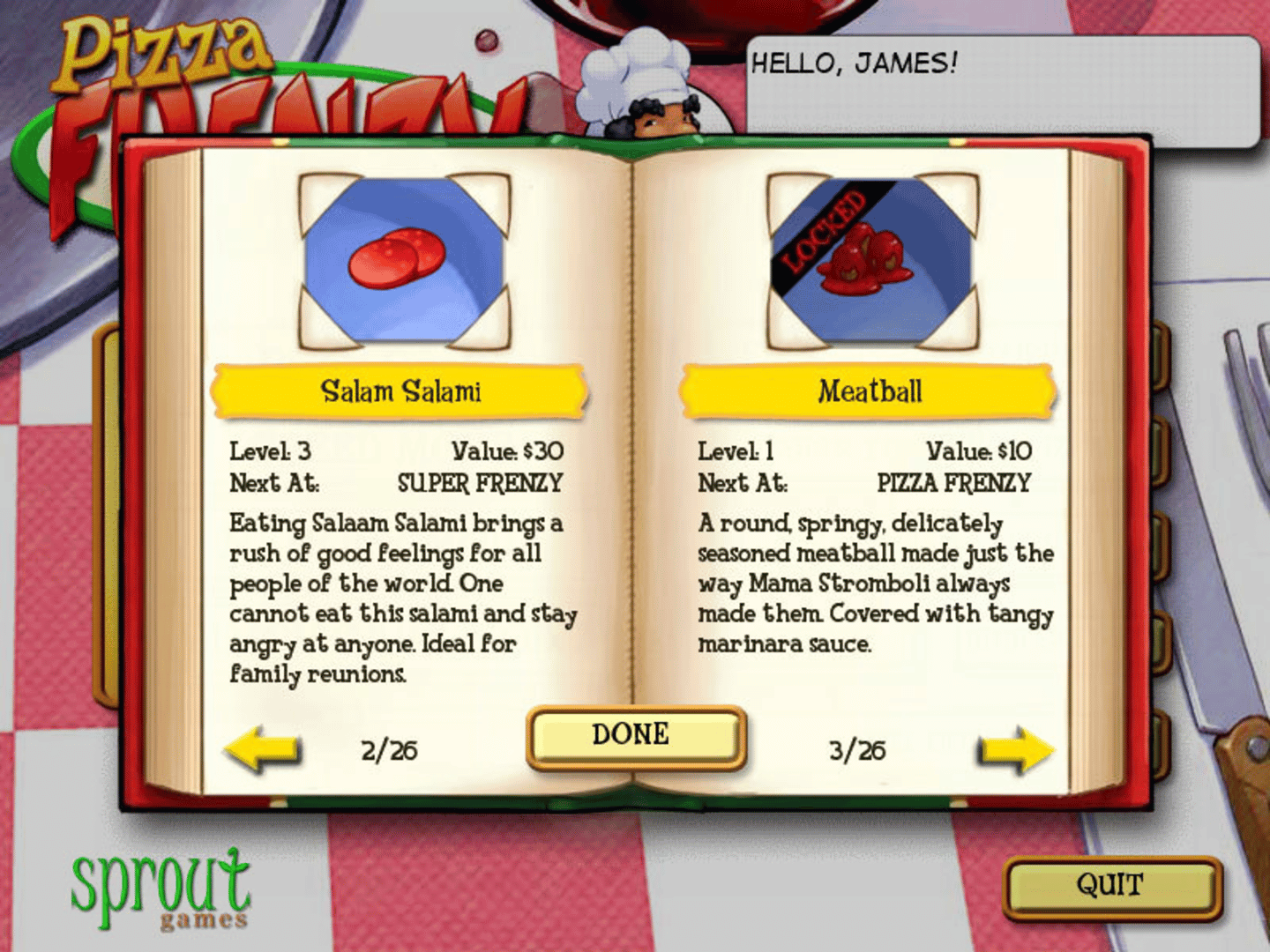 Pizza Frenzy Deluxe screenshot