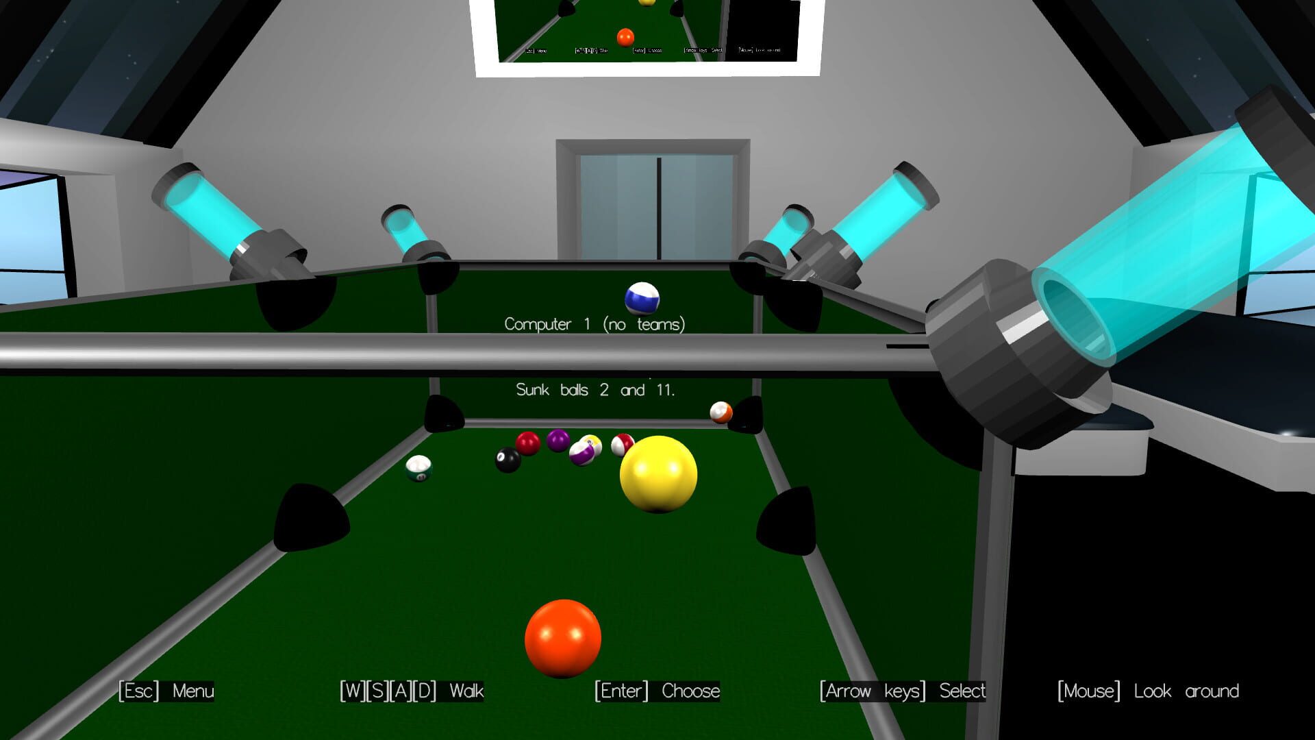Zero Gravity Pool - Screenshot