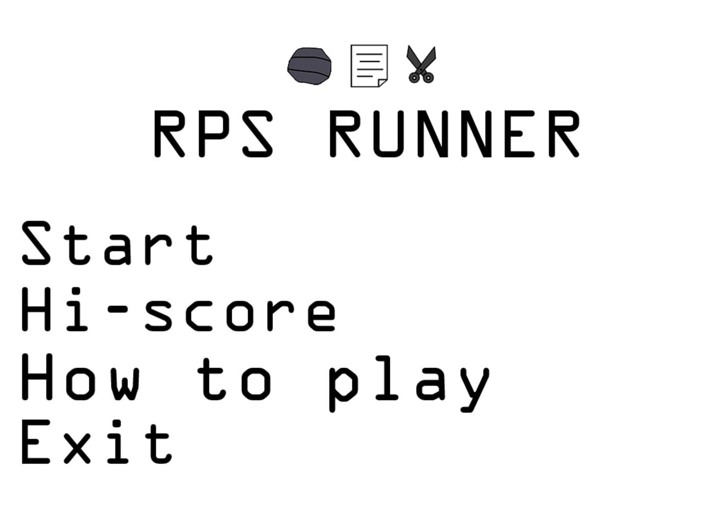 RPS Runner - Screenshot