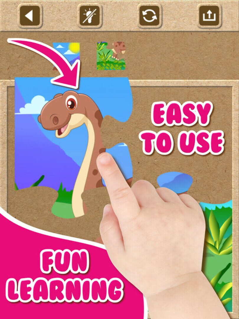 Dinosaur Jigsaw Puzzles - Kids Games for Toddlers - Screenshot