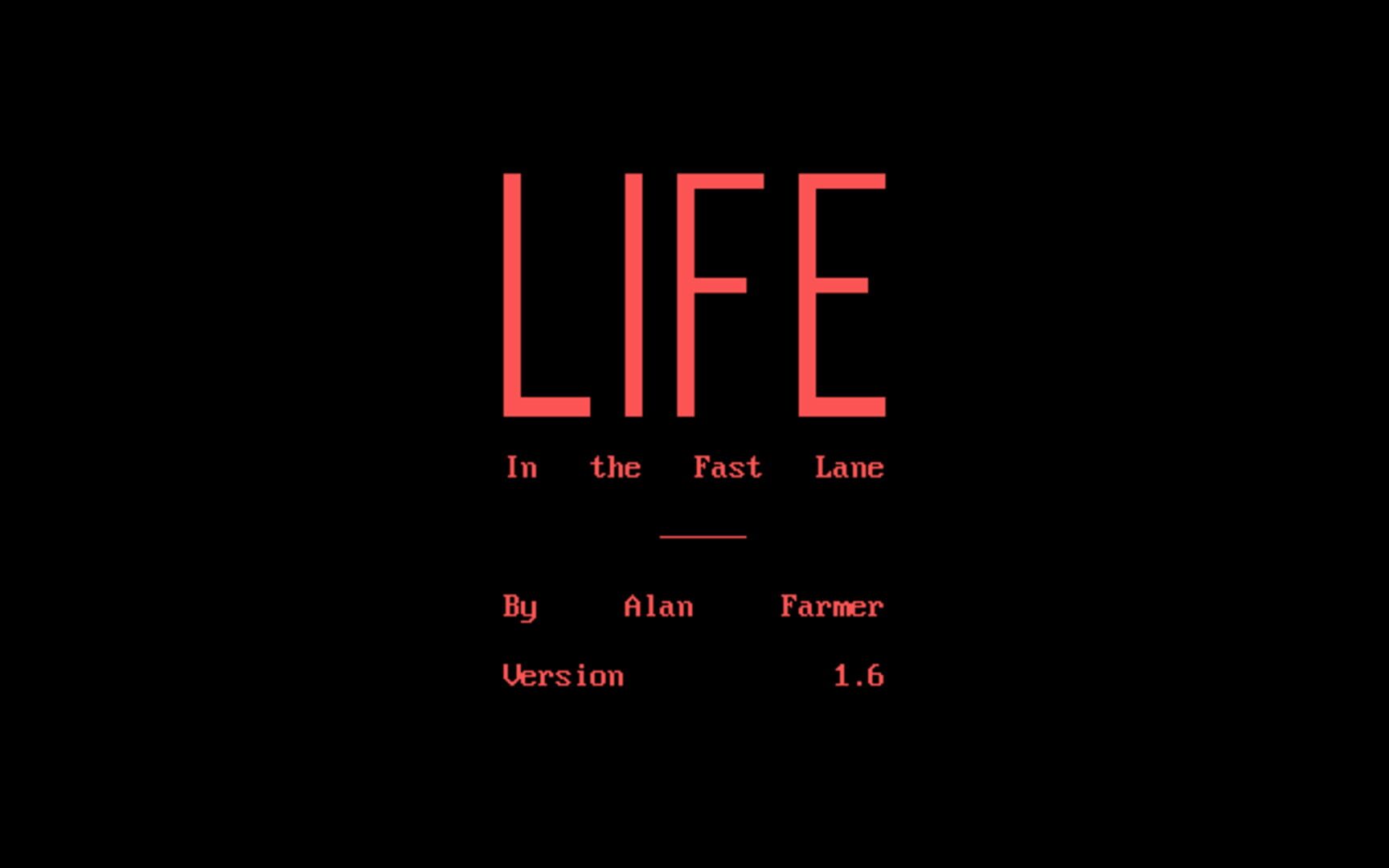 Life in the Fast Lane cover art