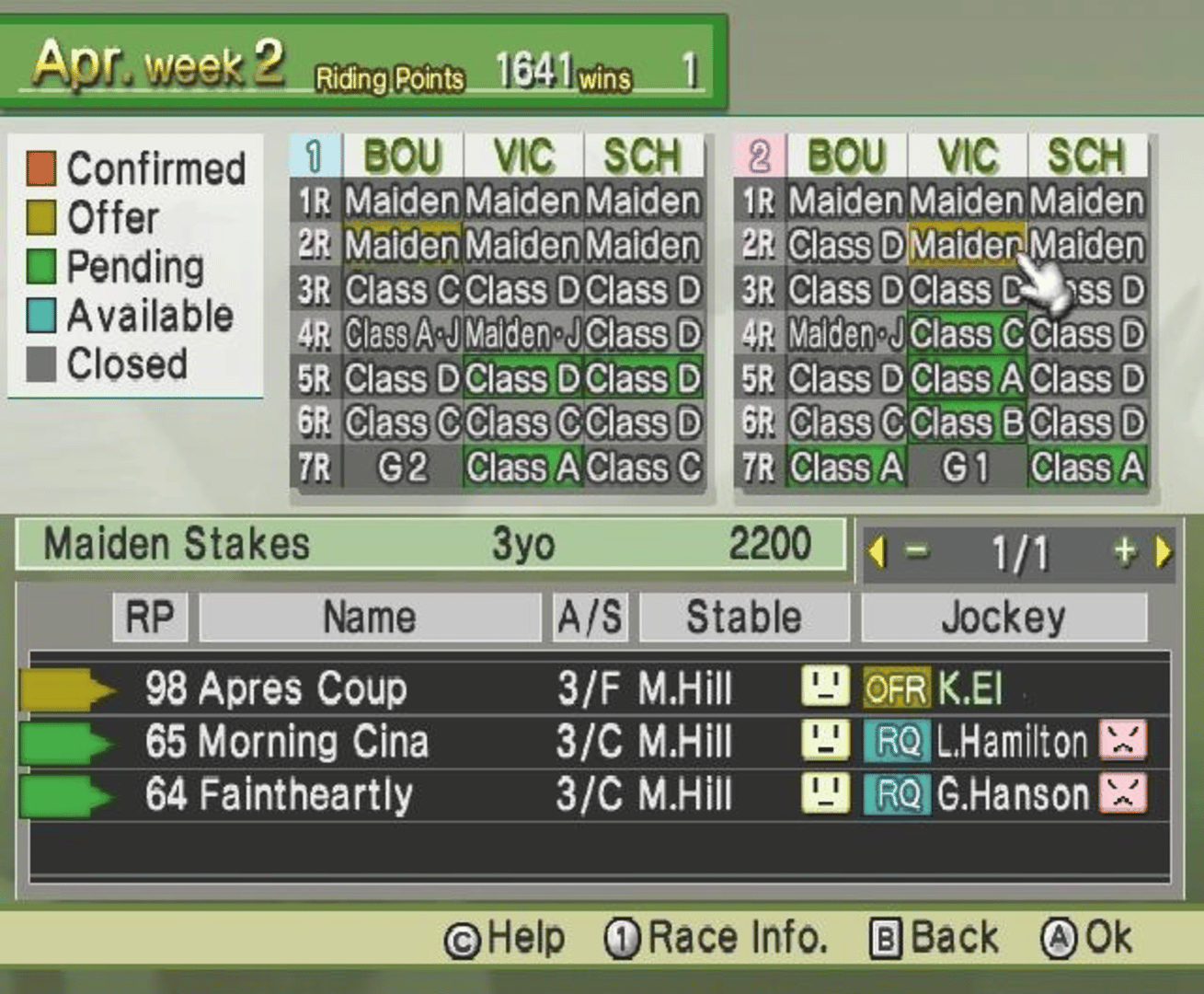 G1 Jockey Wii screenshot