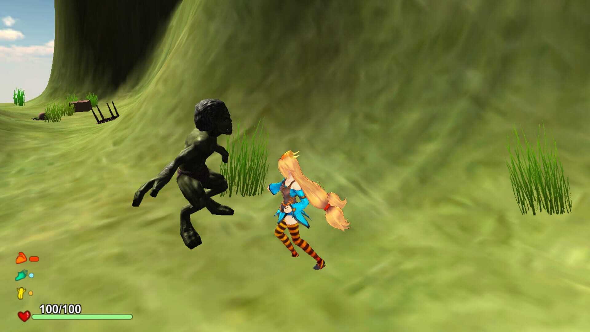 Attack of the Gigant Zombie vs Unity chan - Screenshot