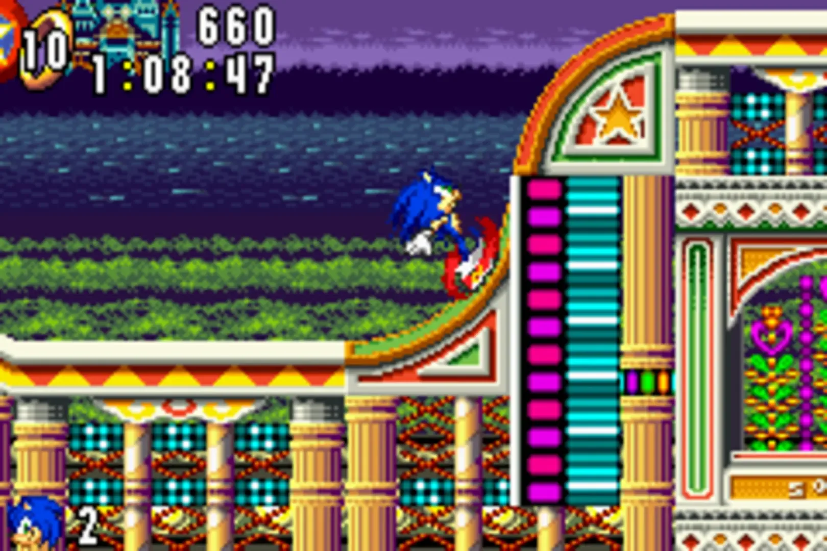 Captura de pantalla - Sonic Advance