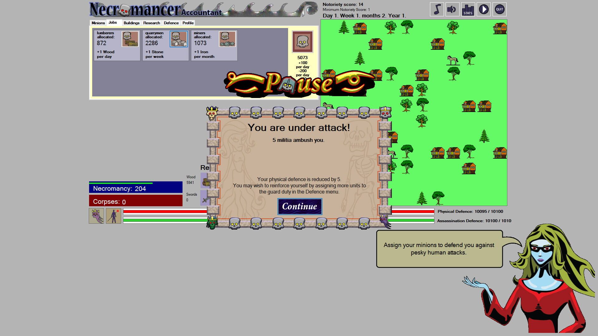 Necromancer Accountant - Screenshot