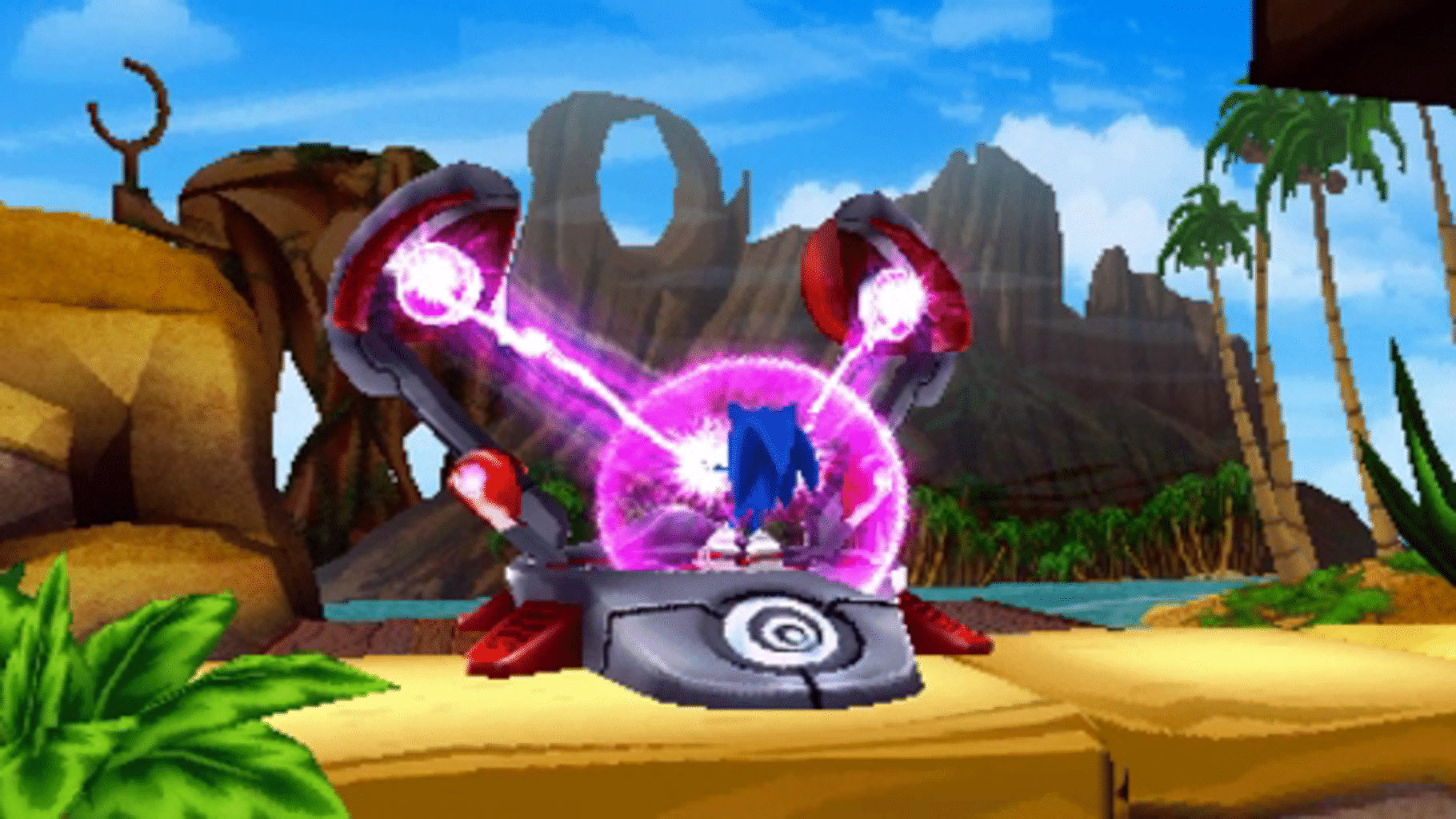 Sonic Boom - Sonic attacks his enemy Shadow