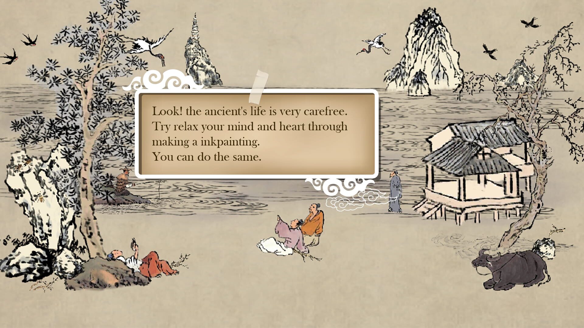 Chinese Ink Painting Puzzle & Creator - Screenshot