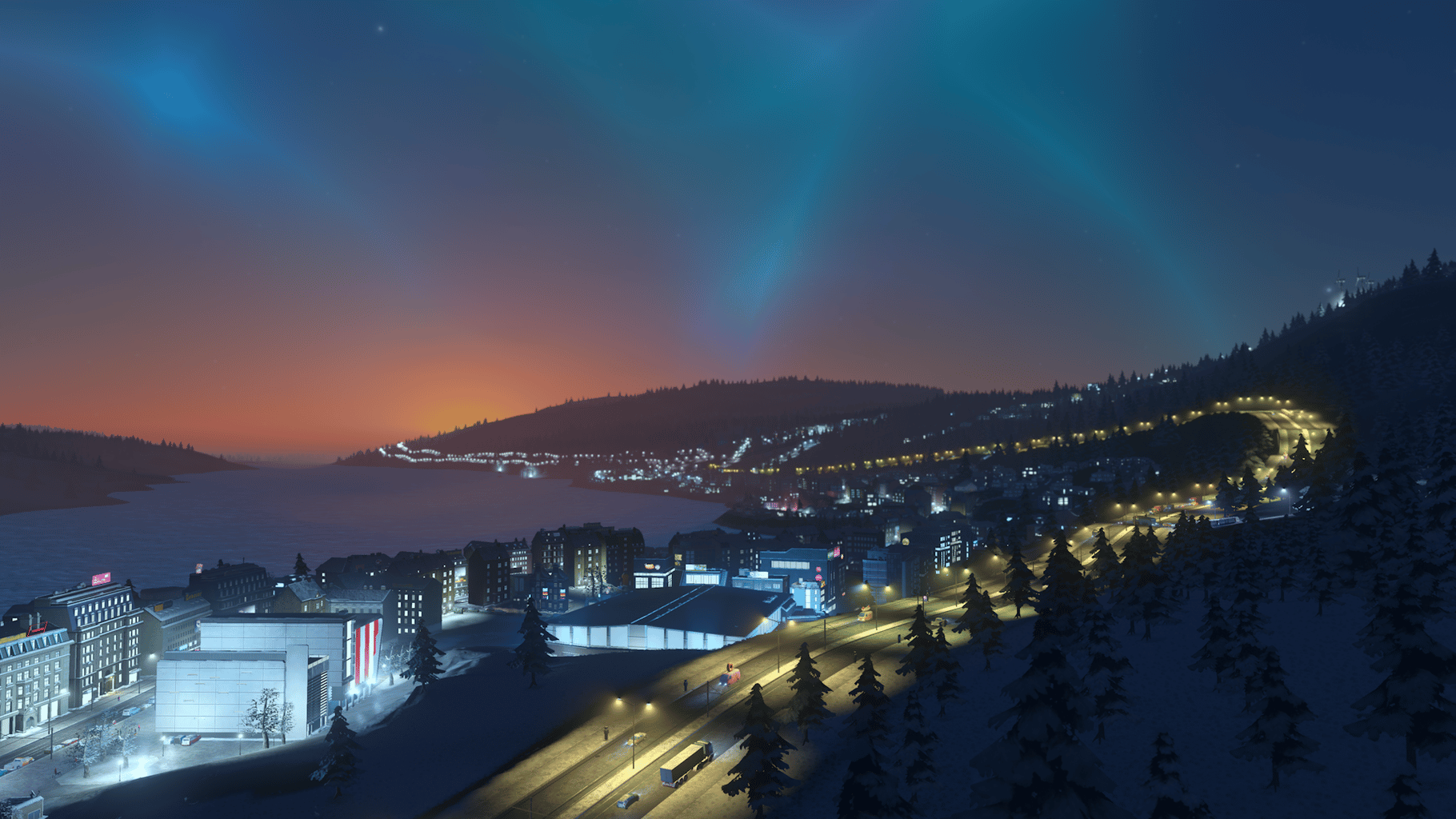 Cities: Skylines - Snowfall screenshot