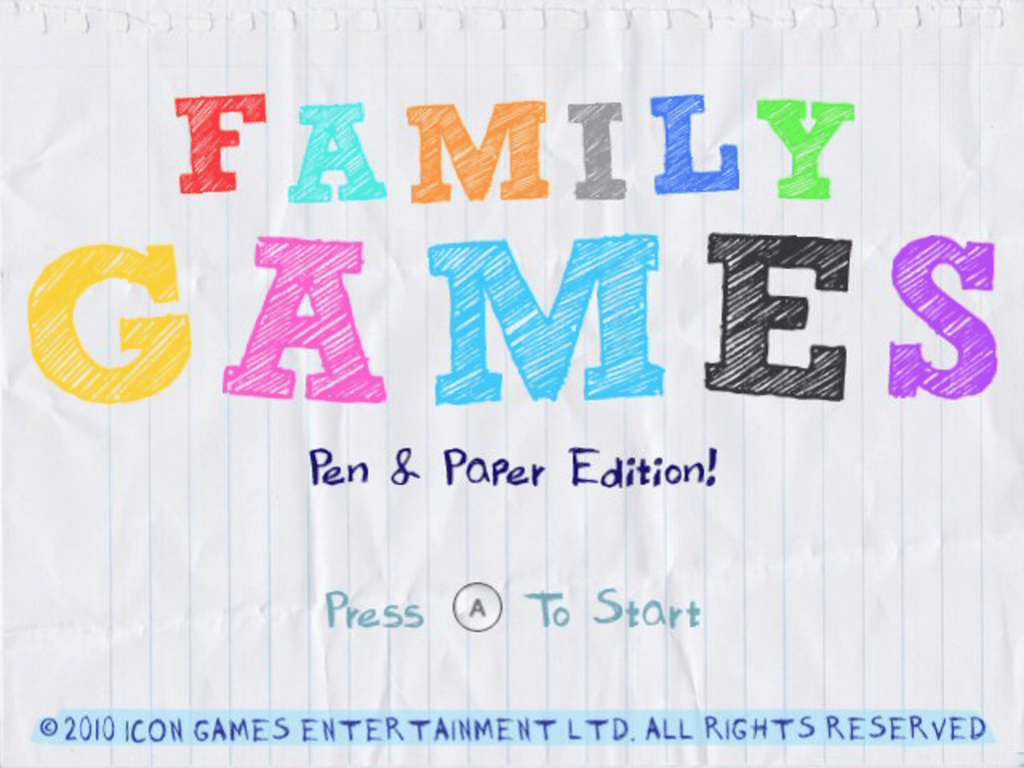 Family Games: Pen & Paper Edition screenshot