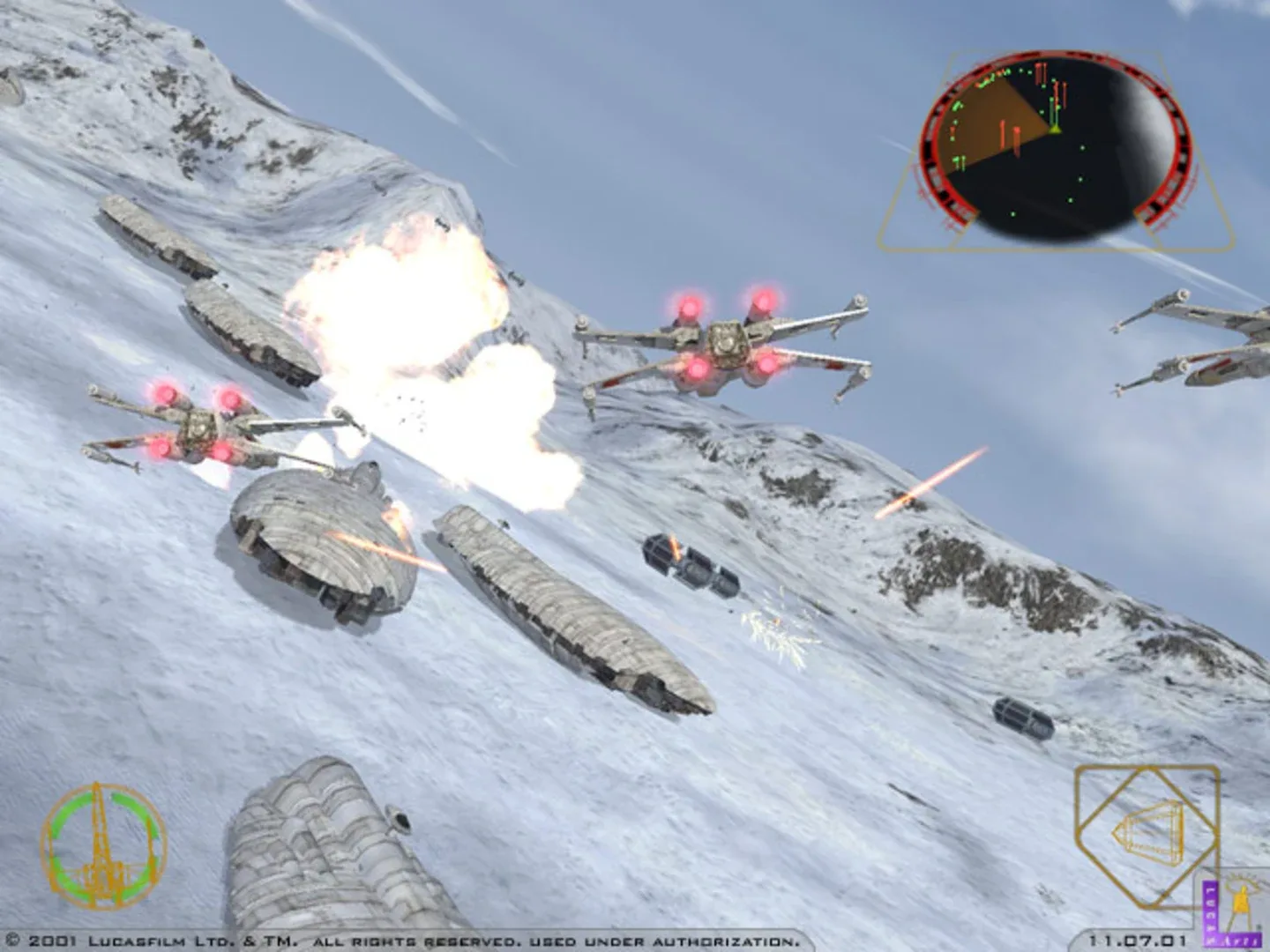 Captura de pantalla - Star Wars: Rogue Squadron II - Rogue Leader