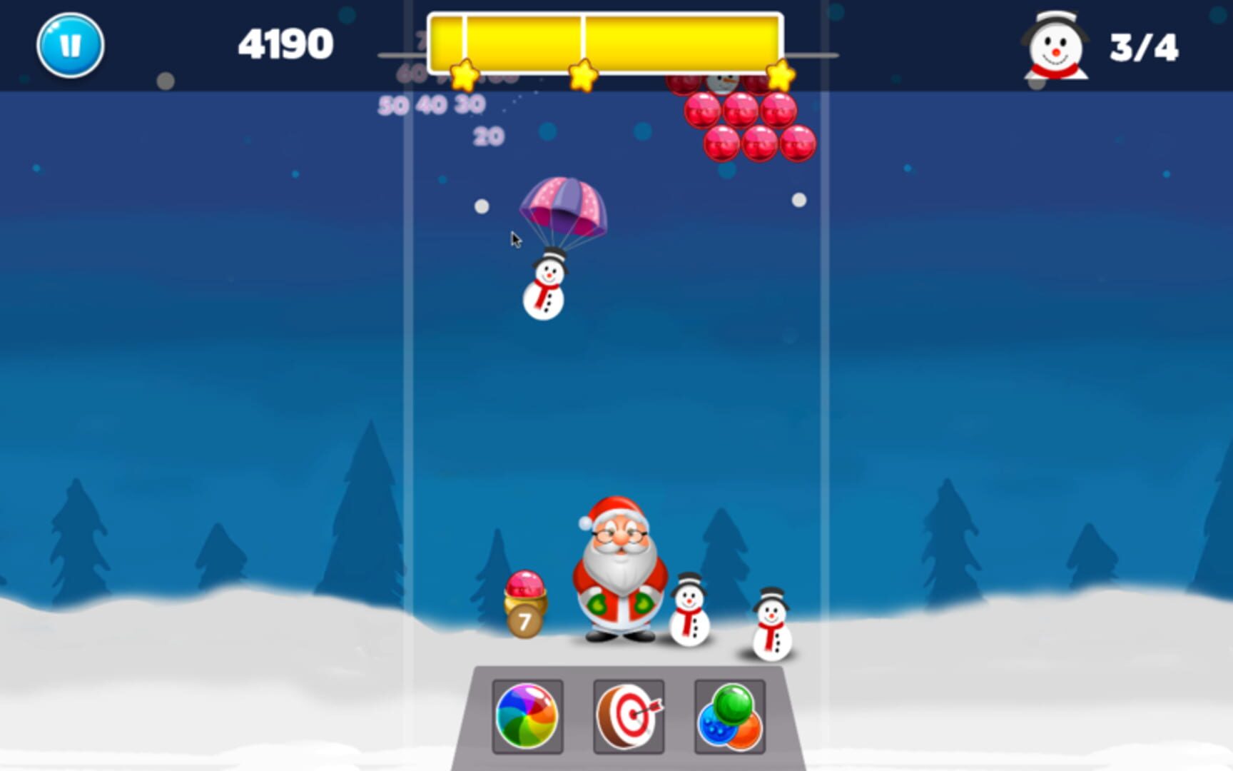 Christmas Bubble Shooter - Screenshot