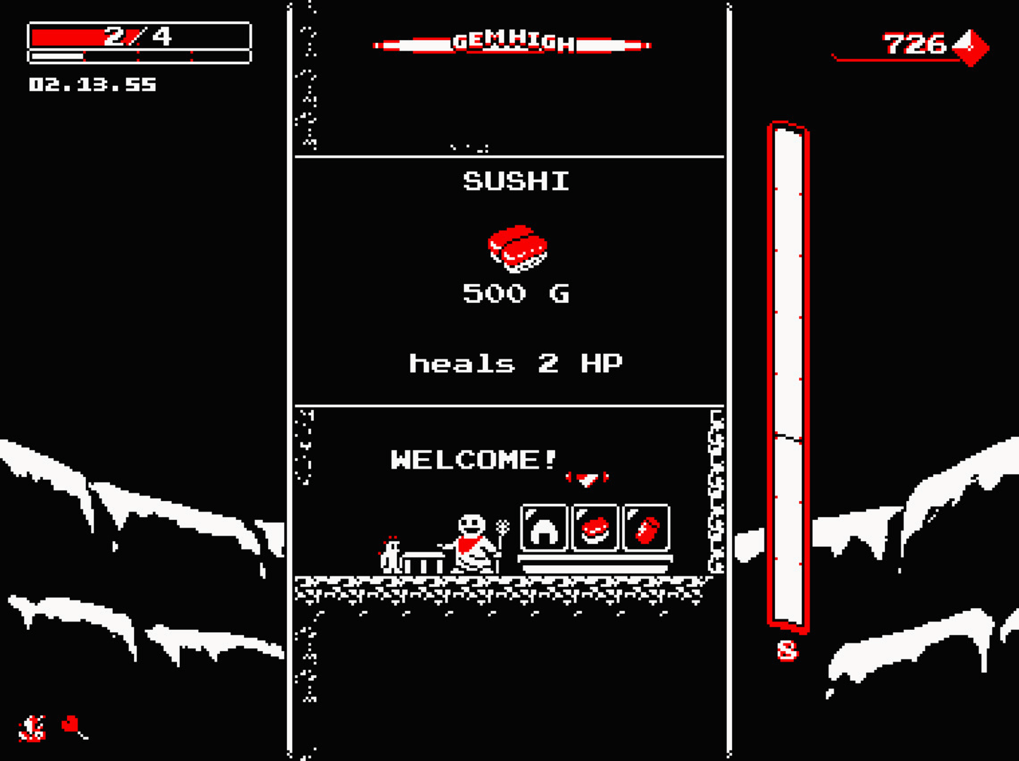 Downwell screenshot