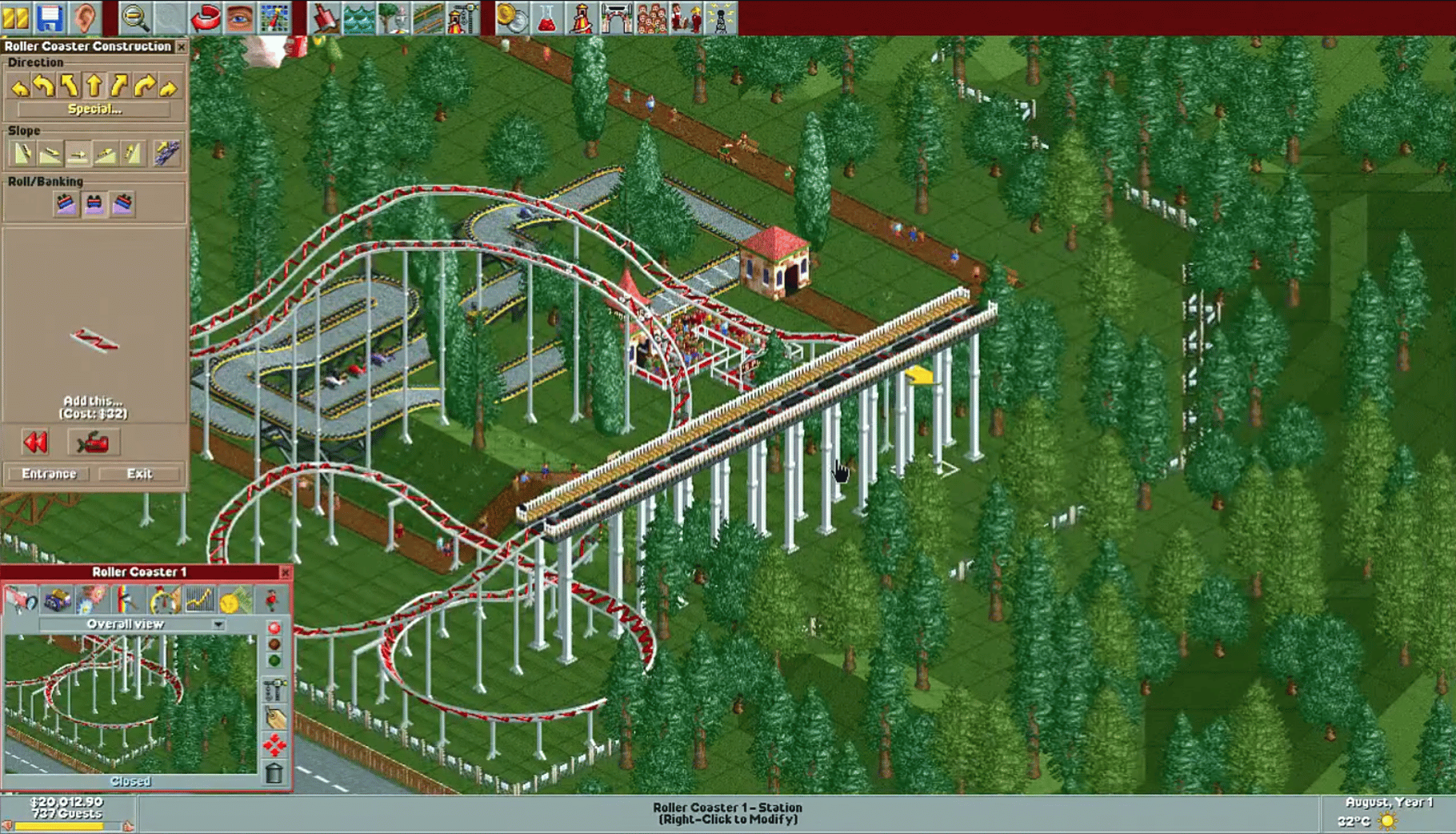 RollerCoaster Tycoon screenshot