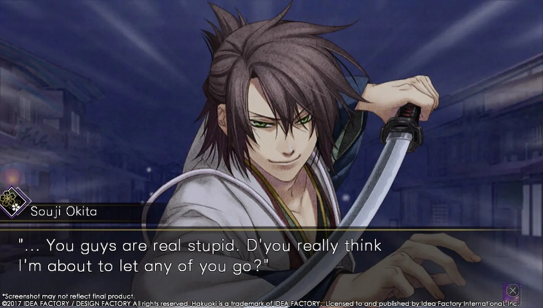 Captura de pantalla - Hakuoki: Kyoto Winds
