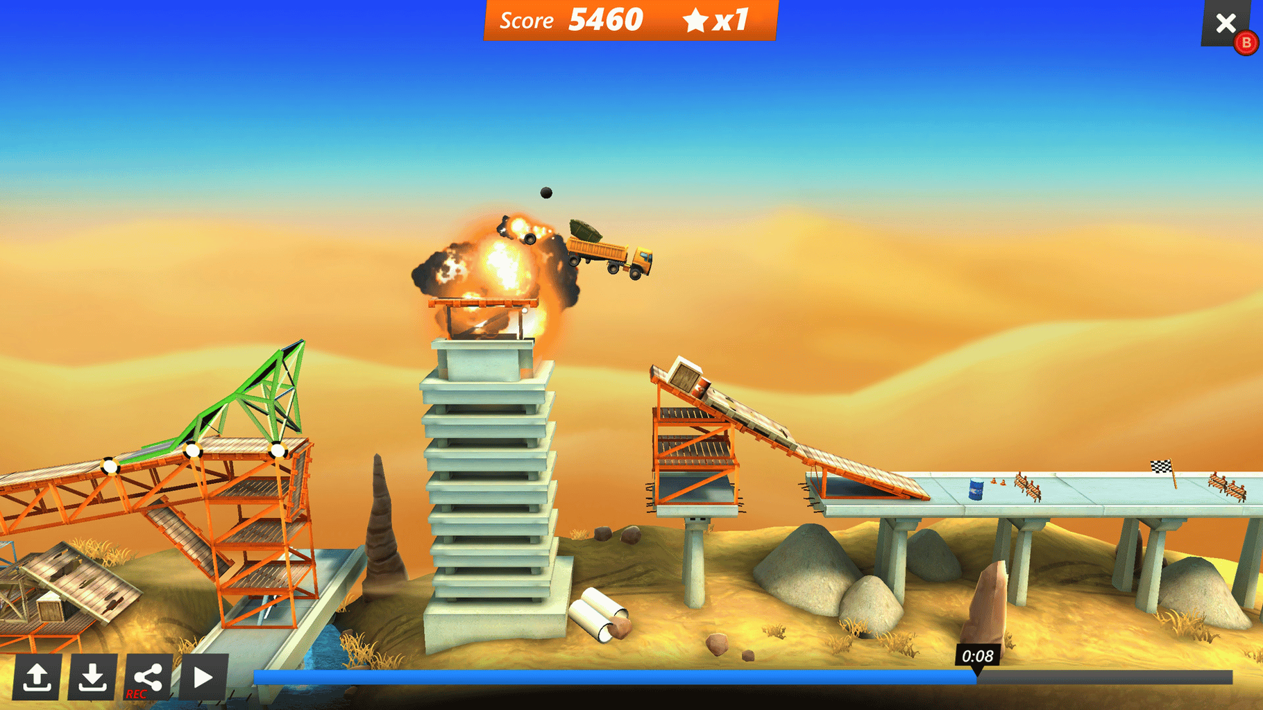 Bridge Constructor: Stunts screenshot