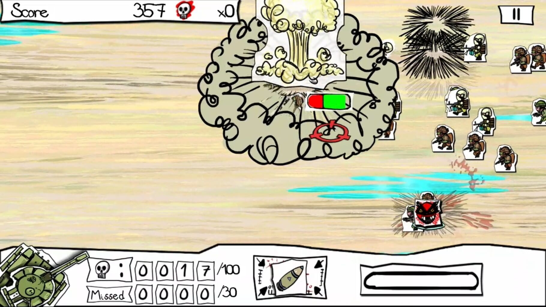 Paper Wars: Cannon Fodder Devastated screenshot