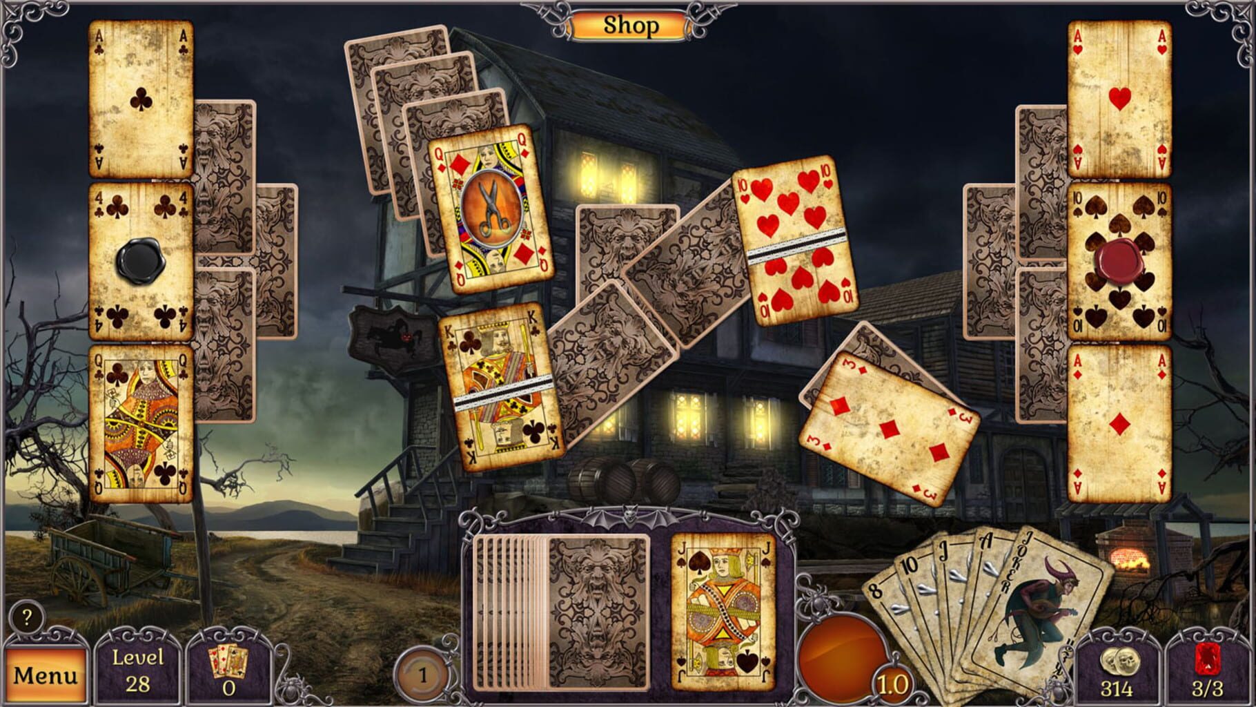 Jewel Match Twilight Solitaire screenshot