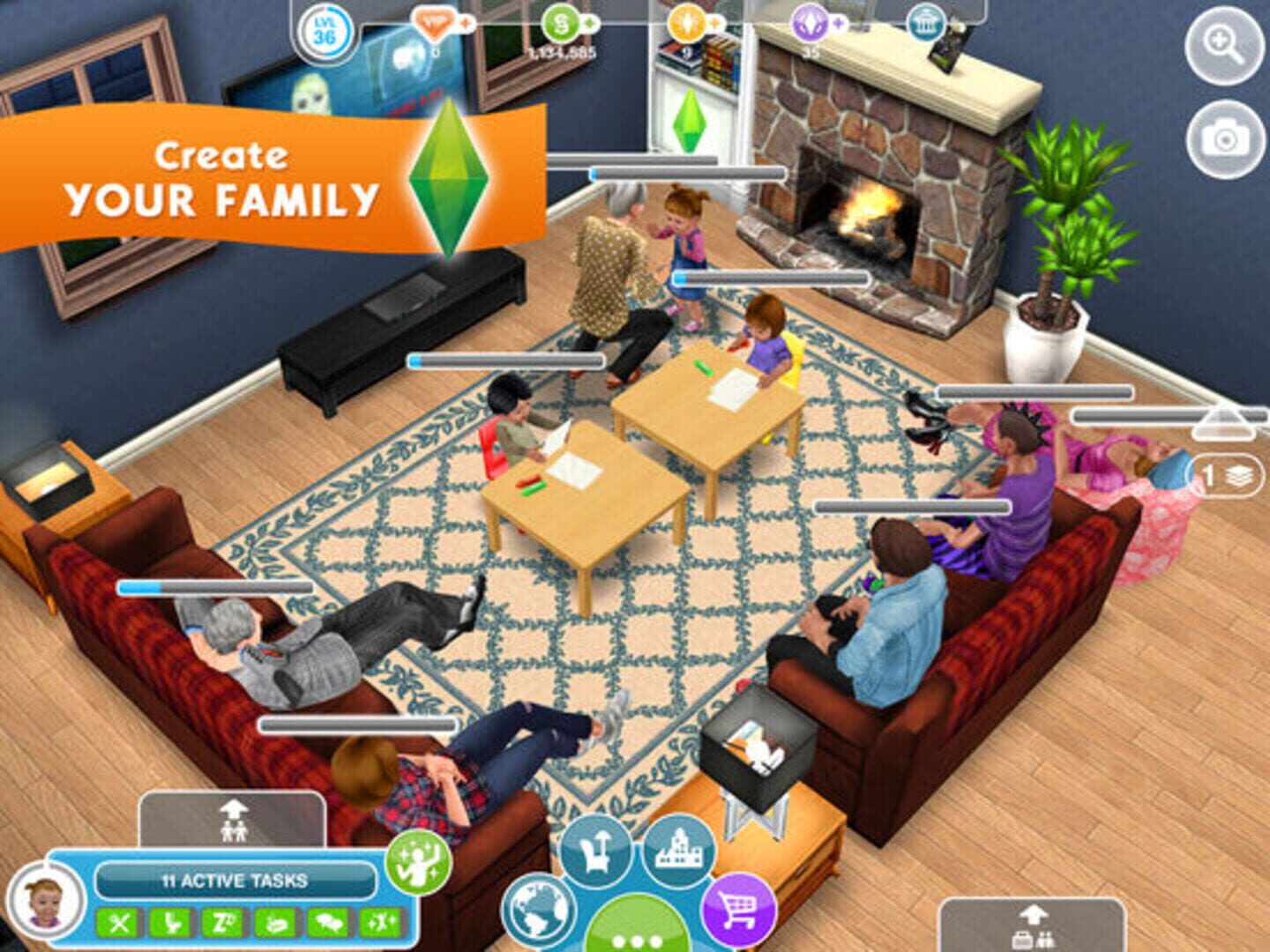 Captura de pantalla - The Sims FreePlay