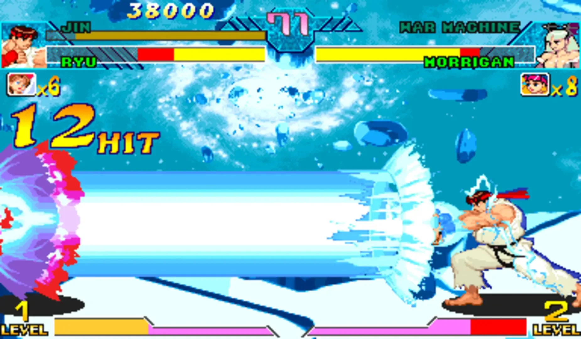 Captura de pantalla - Marvel vs. Capcom: Clash of Super Heroes
